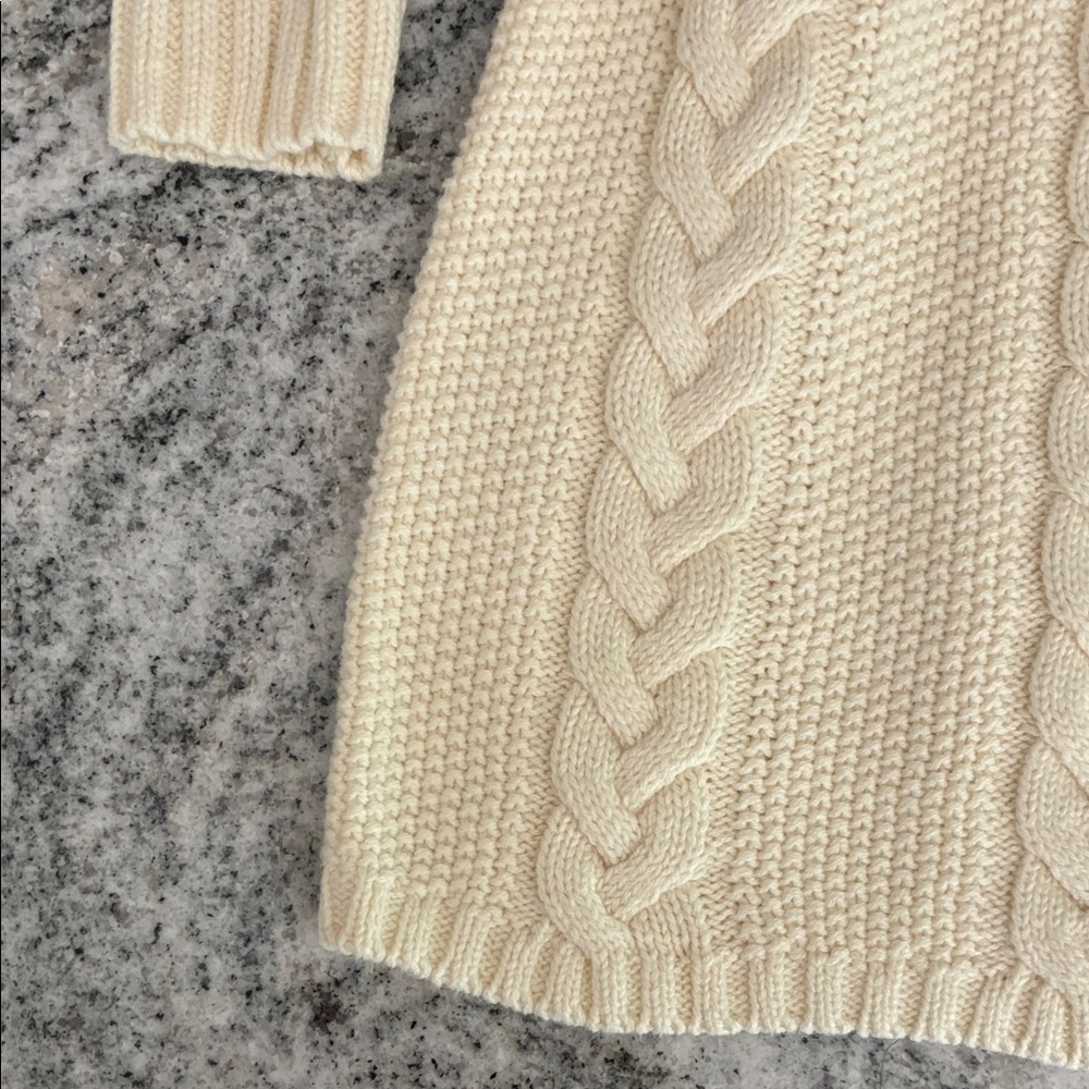 Leopard Print Faux Fur Vest with Cream Knit Dress NWT l S 5/6 - Picture 4 of 9